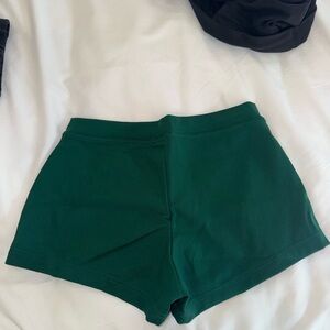 Capezio Dark Green Bike Shorts